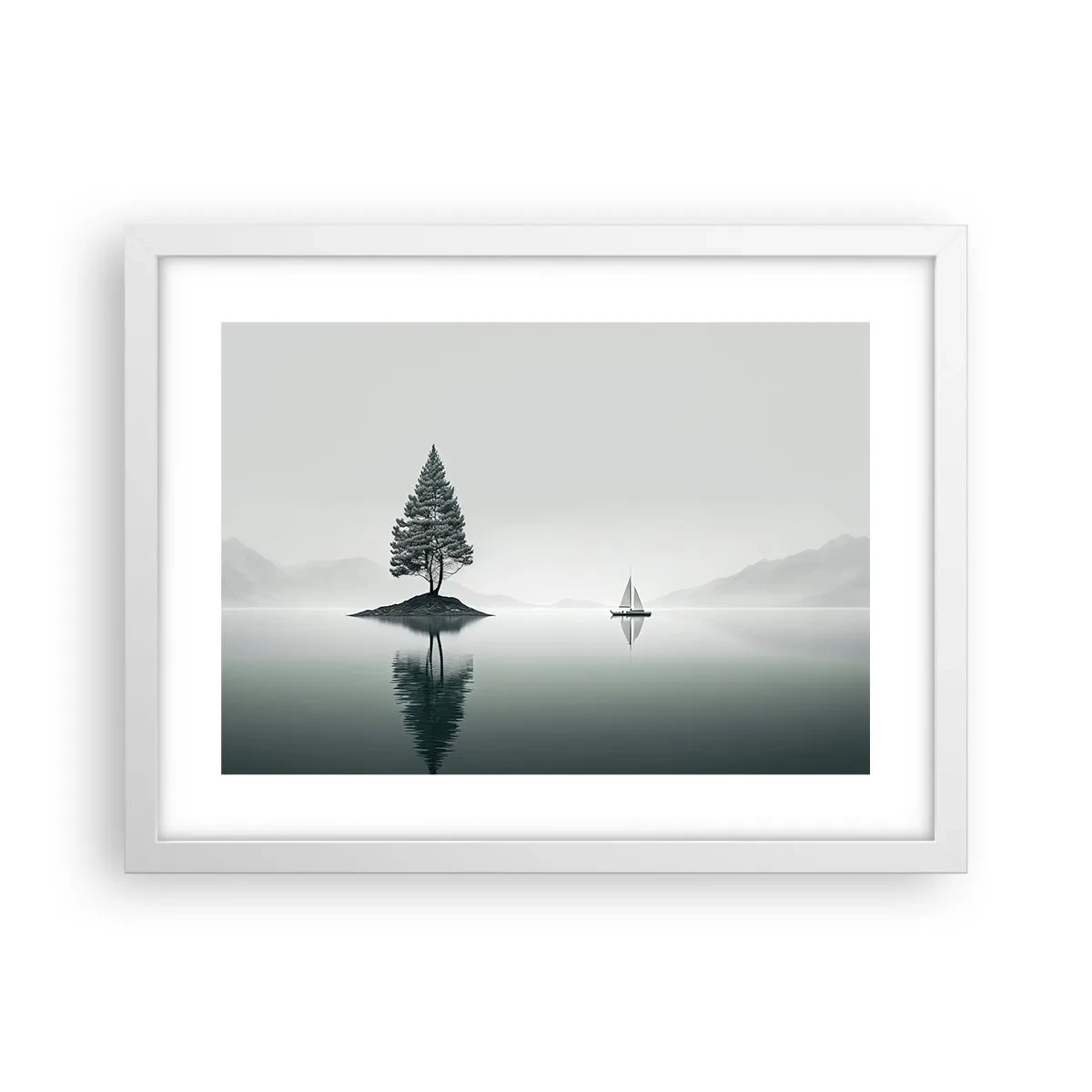 Plakát v bílém rámu - Snění - 40x30 cm
