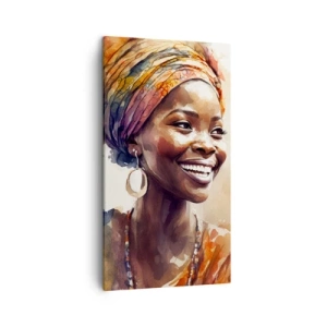 Obraz na plátně - Africká královna - 45x80 cm