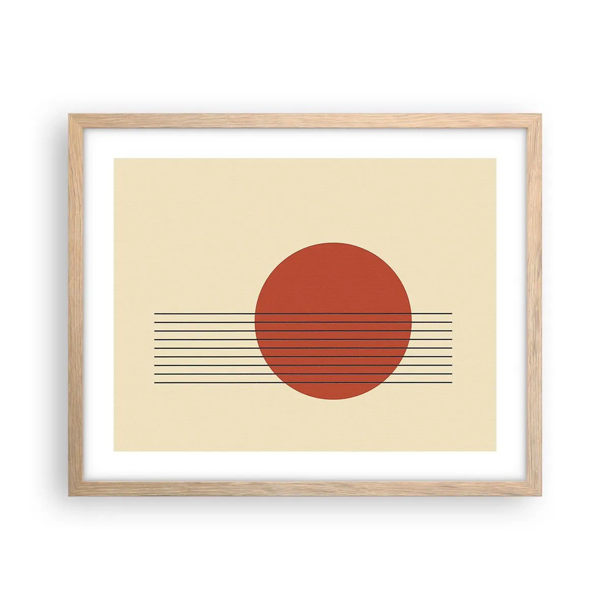 Plakát v rámu světlý dub - Pořád dokola - 50x40 cm