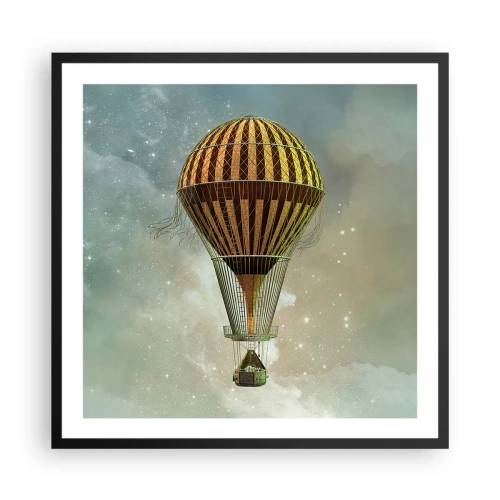 Plakát v černém rámu - Průkopnické lety - 60x60 cm