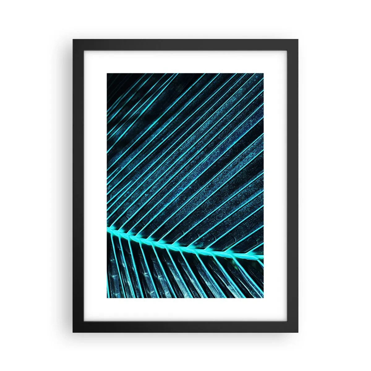 Plakát v černém rámu - Textura zeleně - 30x40 cm