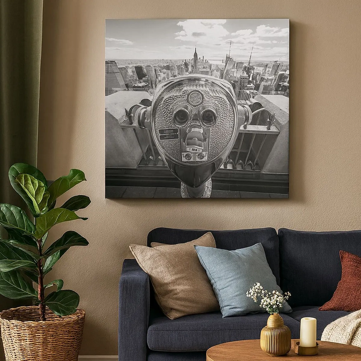 Obraz na plátně - Město nad městy - 30x30 cm