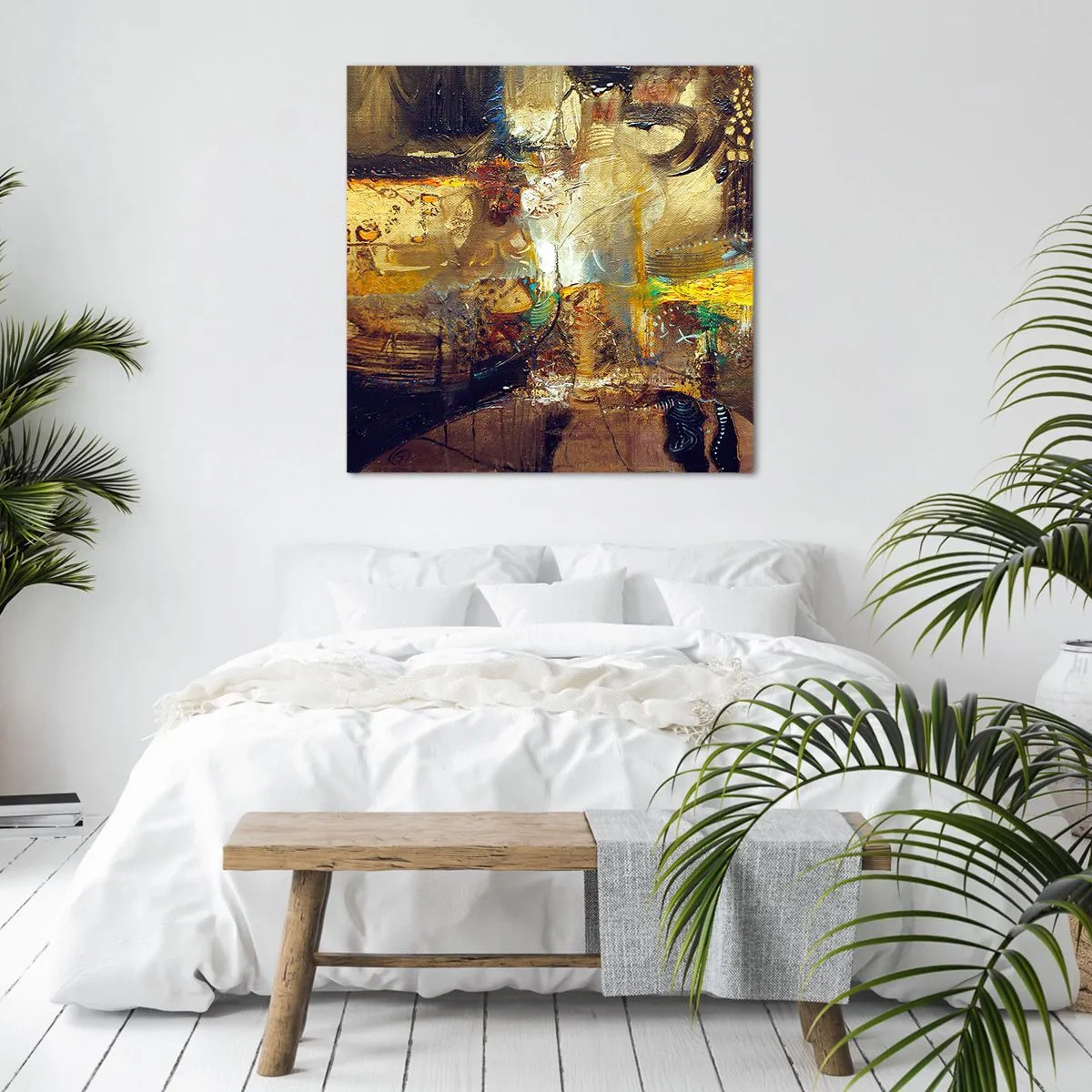 Obraz na plátně - Zima, tepleji, horko - 60x60 cm