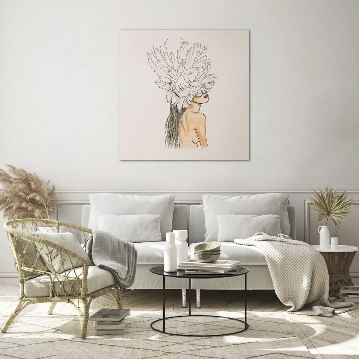 Obraz na skle - Vrchol krásy - 40x40 cm