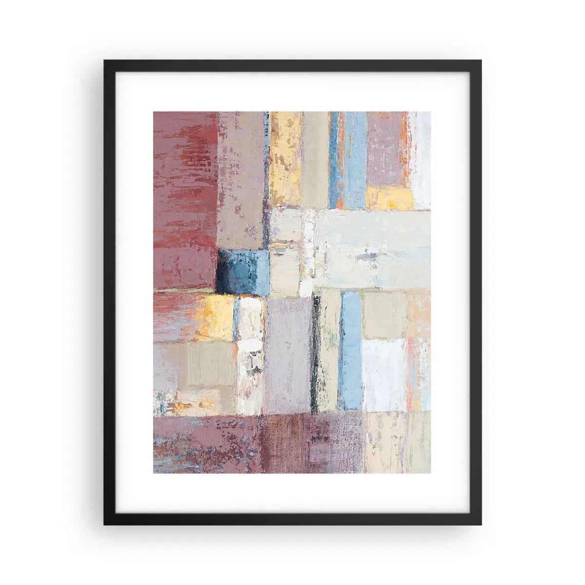 Plakát v černém rámu - Klid geometrie - 40x50 cm