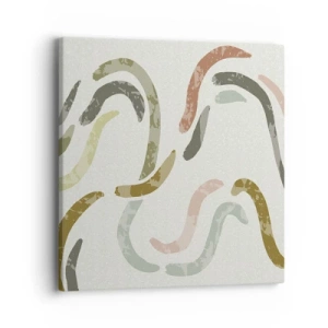 Obraz na plátně - Radostný tanec abstrakce - 40x40 cm