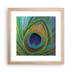 Plakát v rámu světlý dub - Tváří v tvář - 30x30 cm