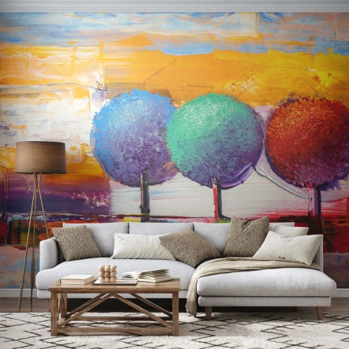 Fototapeta Premium Canvas - Do třetice všeho dobrého - Krajina, Stromy, Kus - 150x105 cm