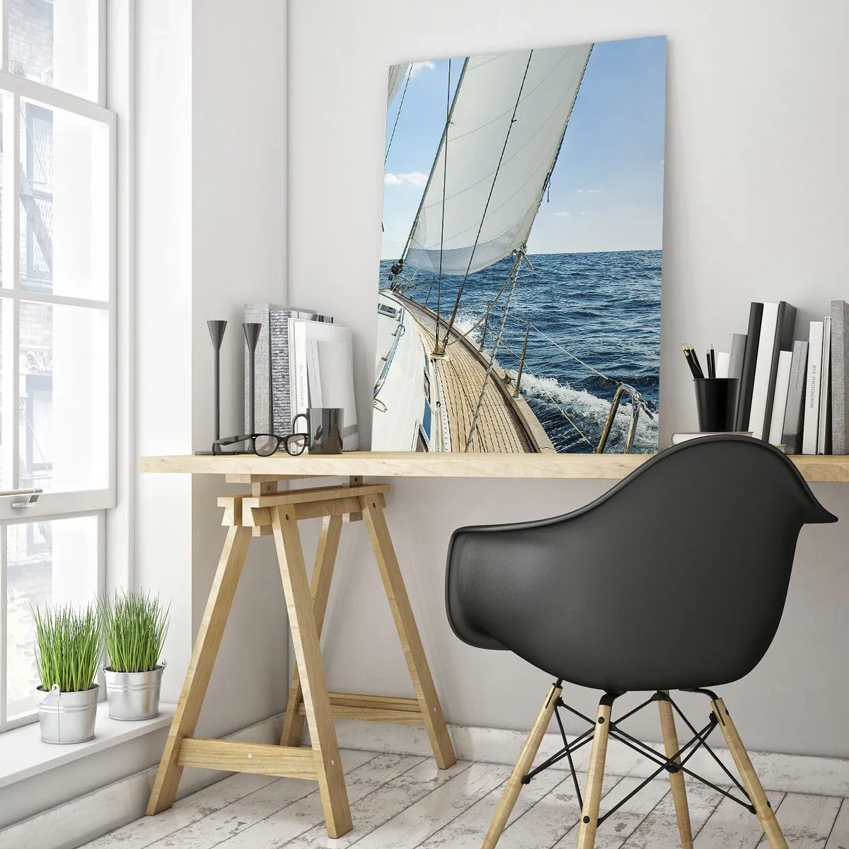 Obraz na skle - Ahoj, dobrodružství - 50x70 cm