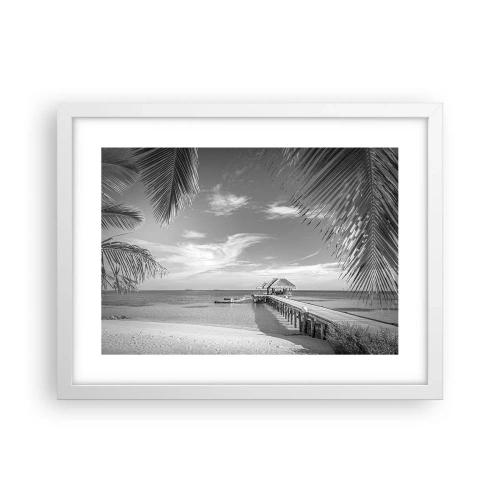 Plakát v bílém rámu - Vzpomínka nebo sen? - 40x30 cm