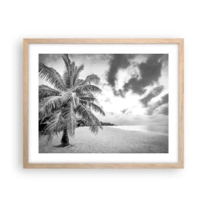 Plakát v rámu světlý dub - Když toužíš po samotě…. - 50x40 cm