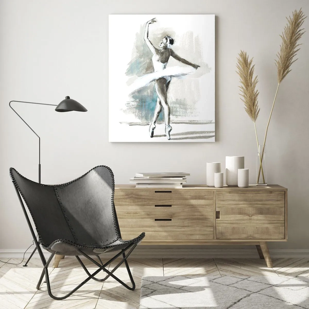 Obraz na skle - Zakletá do labutě - 50x70 cm