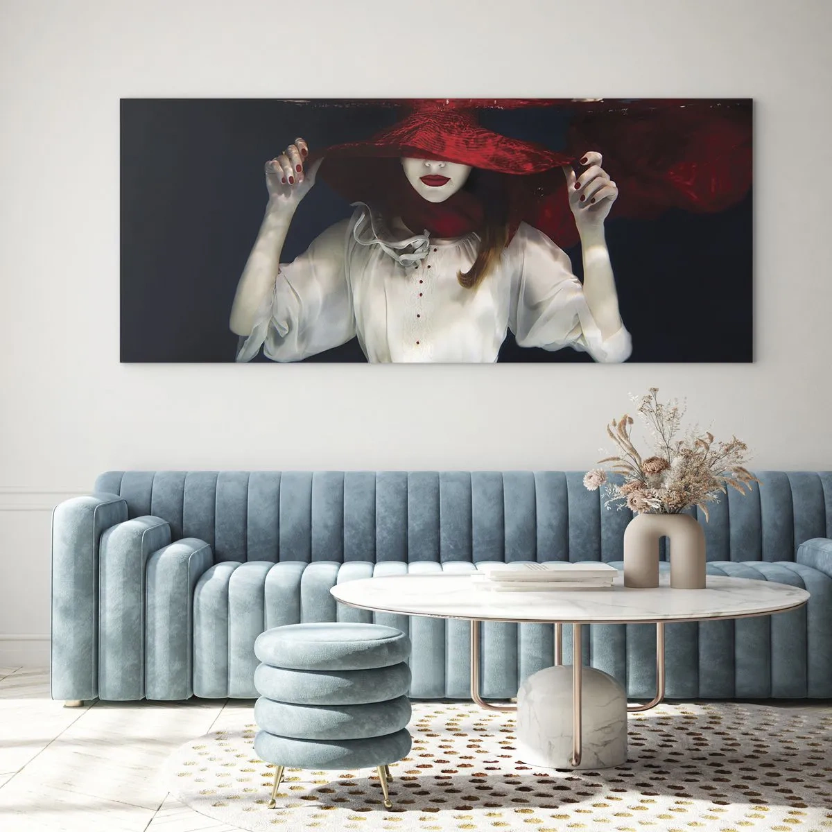 Obraz na skle - Divoženka - 100x40 cm