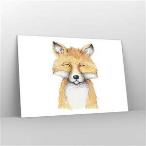 Obraz na skle - Liščí rozladěnost - 120x80 cm