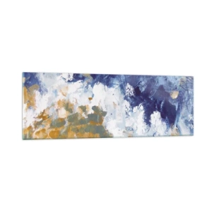 Obraz na skle - Tanec živlů - 90x30 cm