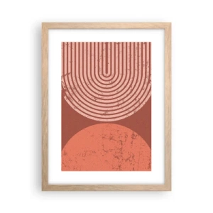 Plakát v rámu světlý dub - Blízký vztah - 30x40 cm