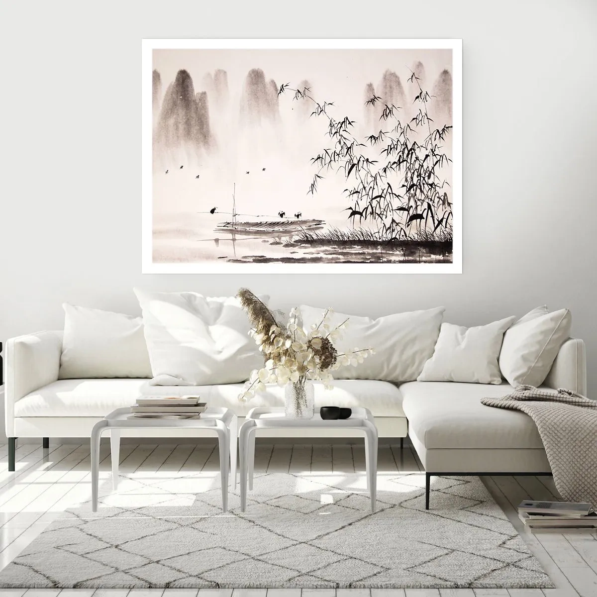 Plakát - Klid rýžových polí - 70x50 cm