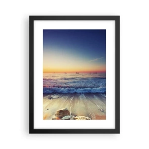 Plakát v černém rámu - Co je za obzorem? - 30x40 cm