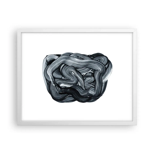 Plakát v bílém rámu - Není to tak jednoduché - 50x40 cm