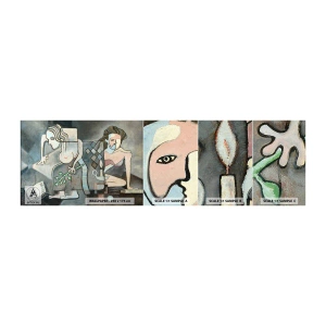 Vzor Fototapety Samolepicí Deluxe Sticker - Mozaika ducha a hmoty - Abstrakce, Kubismus, Lidé - 100x30 cm