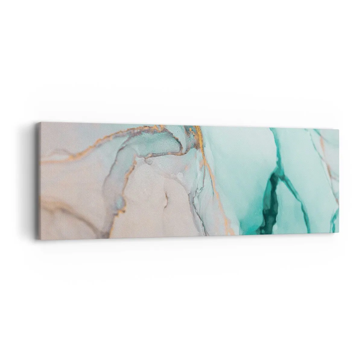 Obraz na plátně - Tanec tvarů a barev - 90x30 cm