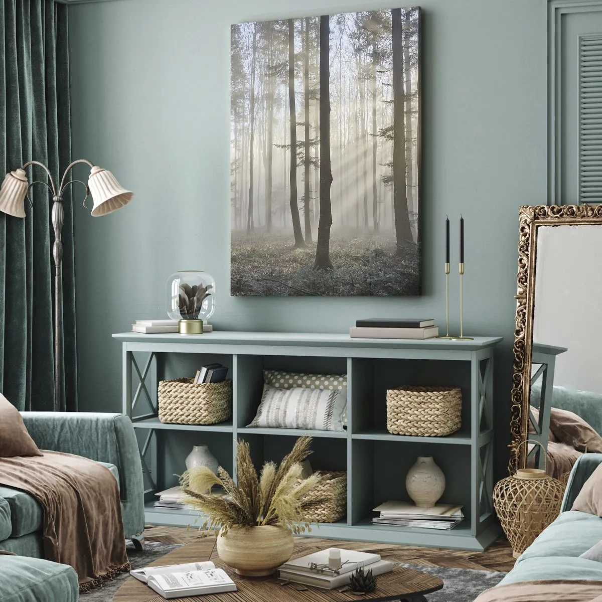 Obraz na plátně - Mlha se také vzbudila - 80x120 cm