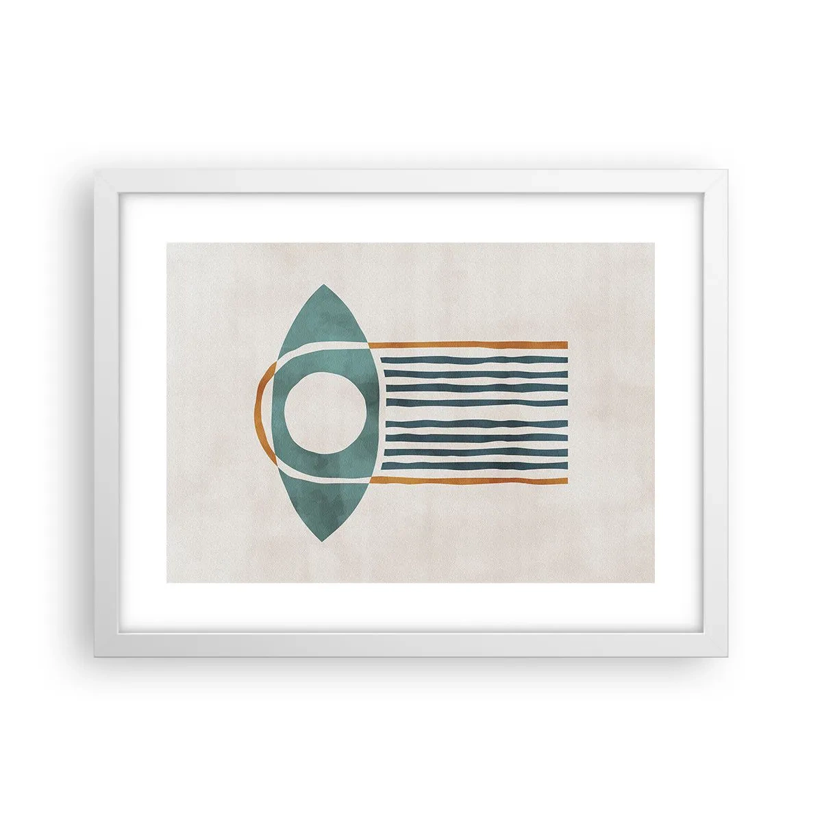 Plakát v bílém rámu - Znaky a rituály - 40x30 cm