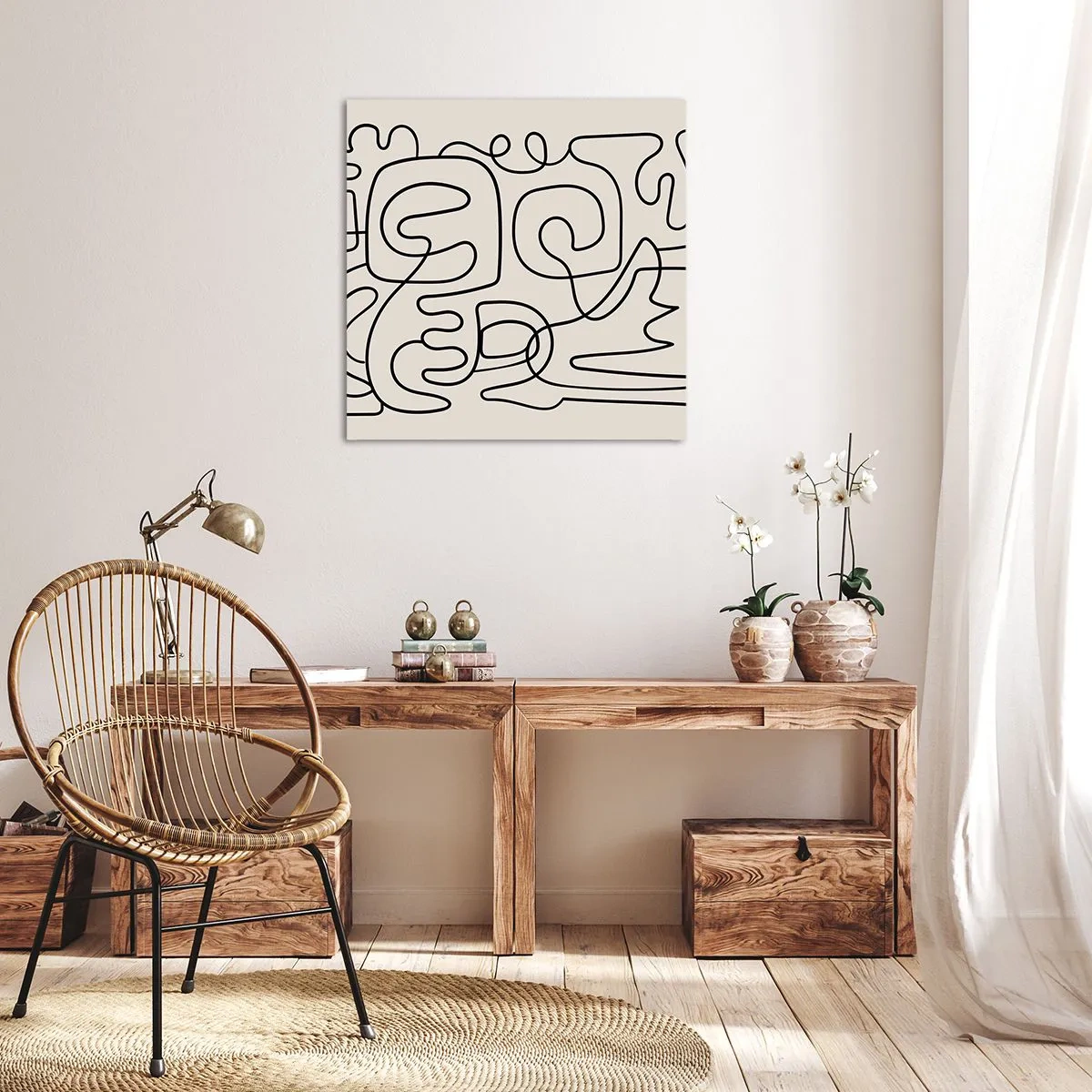 Obraz na plátně - Podle stopy - 50x50 cm