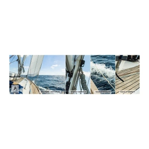 Fototapeta Vzorek Standard Eco - Ahoj, dobrodružství - Jachta, Moře, Plachtění - 100x30 cm