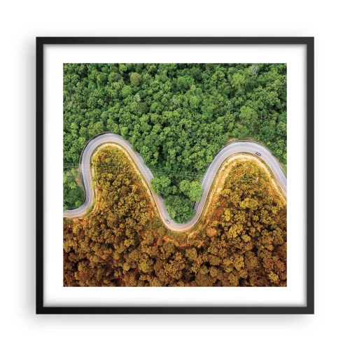 Plakát v černém rámu - Hranice a průlomy - 50x50 cm