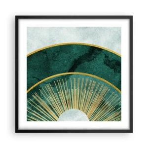 Plakát v černém rámu - Jiná sluneční soustava - 50x50 cm