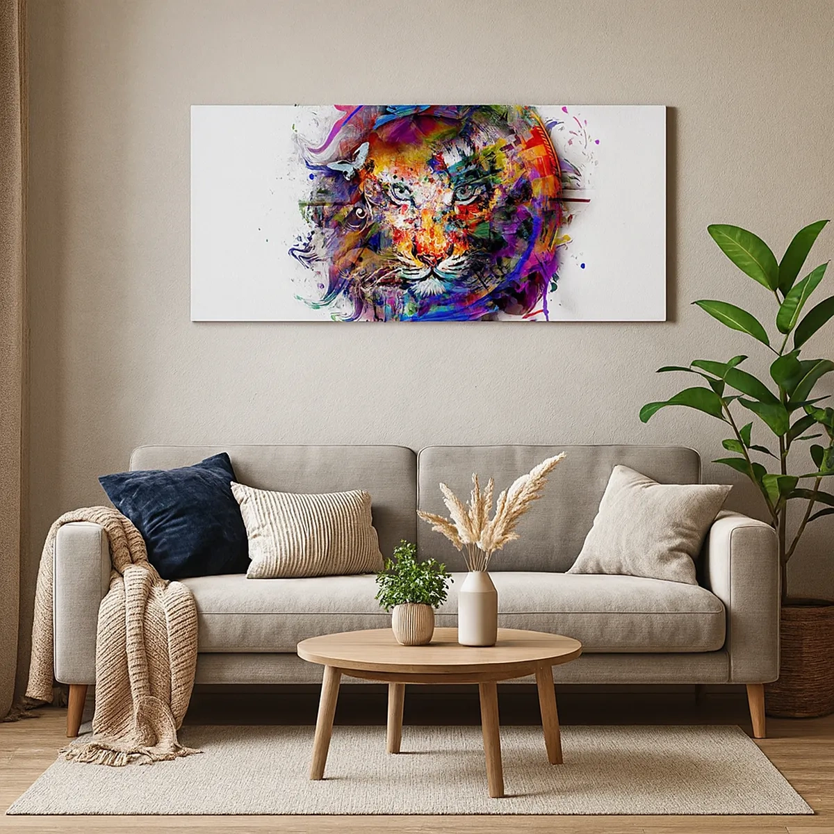 Obraz na plátně - Skrývá se za duhovým závojem - 30x30 cm