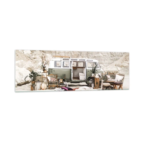 Obraz na skle - Cesta právě začíná - 160x50 cm