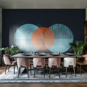 Fototapeta Samolepicí Deluxe Sticker - Symetrická kompozice - Abstrakce, Kus, Geometrický Vzor - 200x140 cm