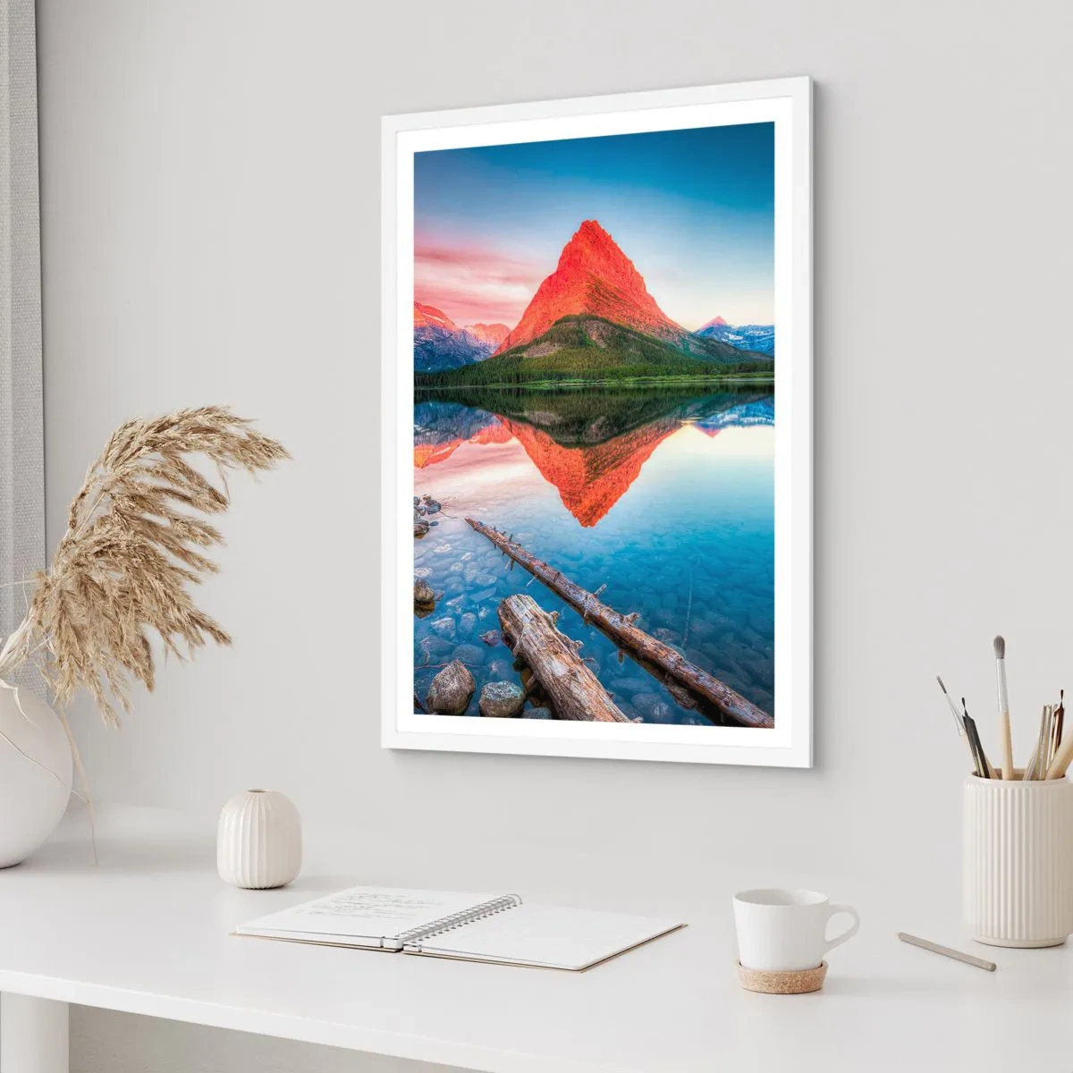 Plakát v bílém rámu - Teplo a chlad - 61x91 cm