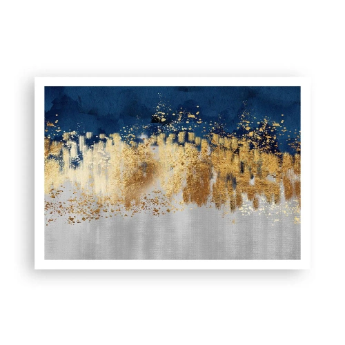 Plakát - Moderní kompozice s jiskrou - 100x70 cm