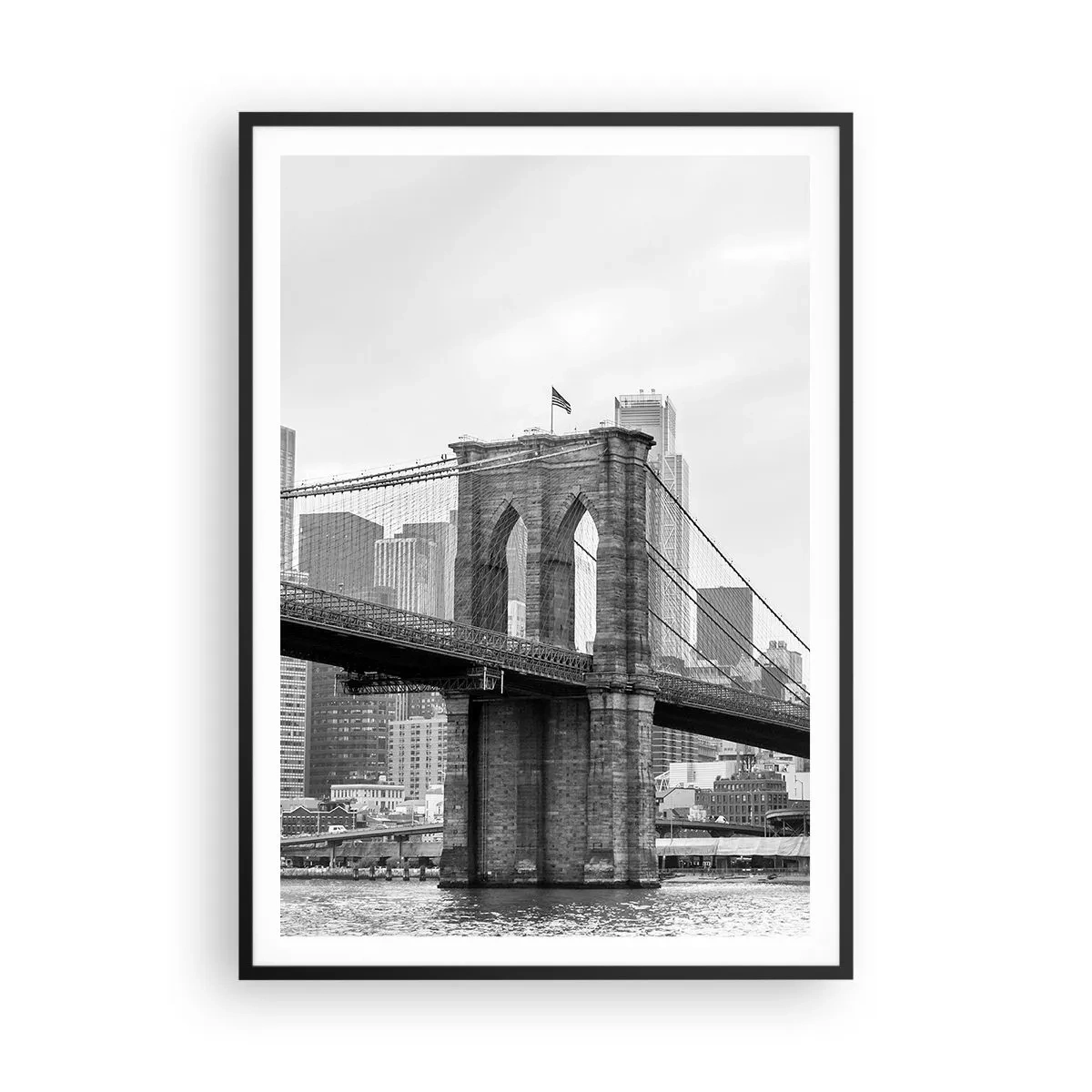 Plakát v černém rámu - Newyorské zázraky - 70x100 cm