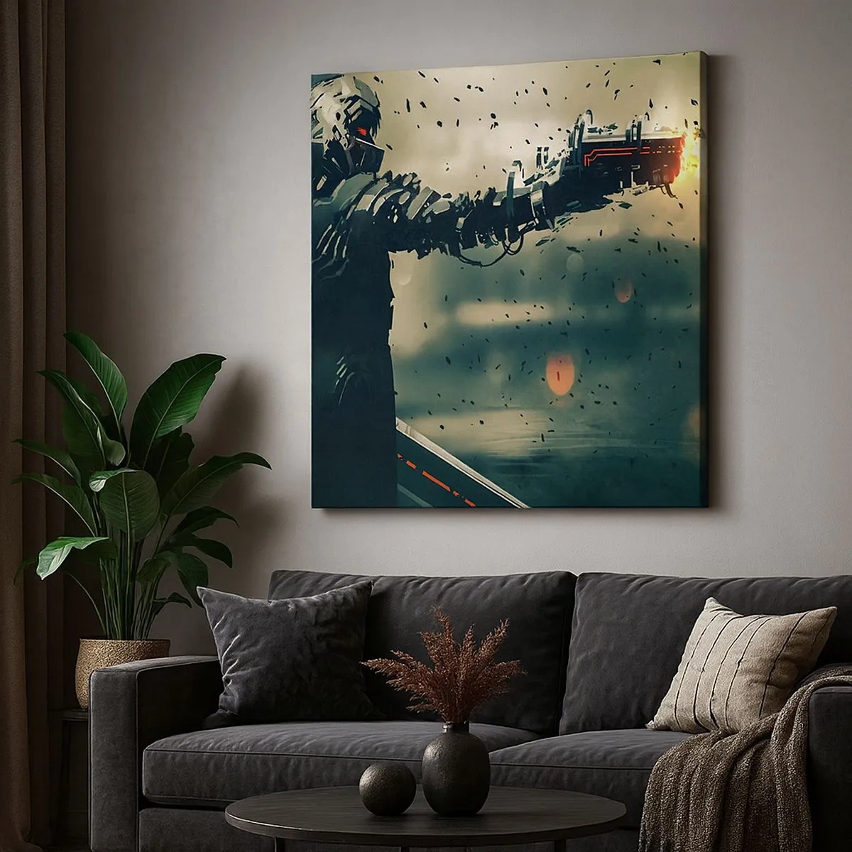 Obraz na plátně - Vražedná zbraň - tvůj vlastní terminátor - 30x30 cm