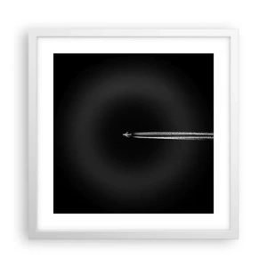 Plakát v bílém rámu - Do jiné dimenze - 40x40 cm