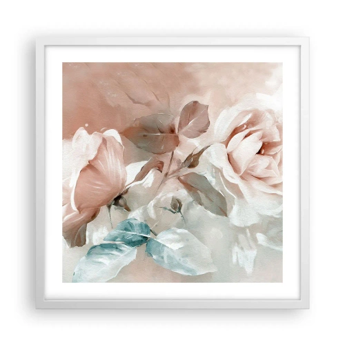 Plakát v bílém rámu - Duch romantismu - 50x50 cm