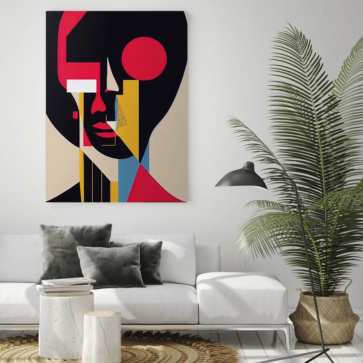 Obraz na skle - Její vnitřní svět - 50x70 cm