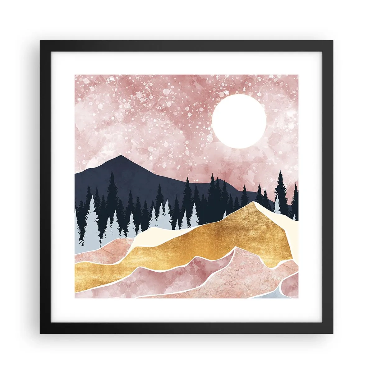 Plakát v černém rámu - Noční hlídka - 40x40 cm