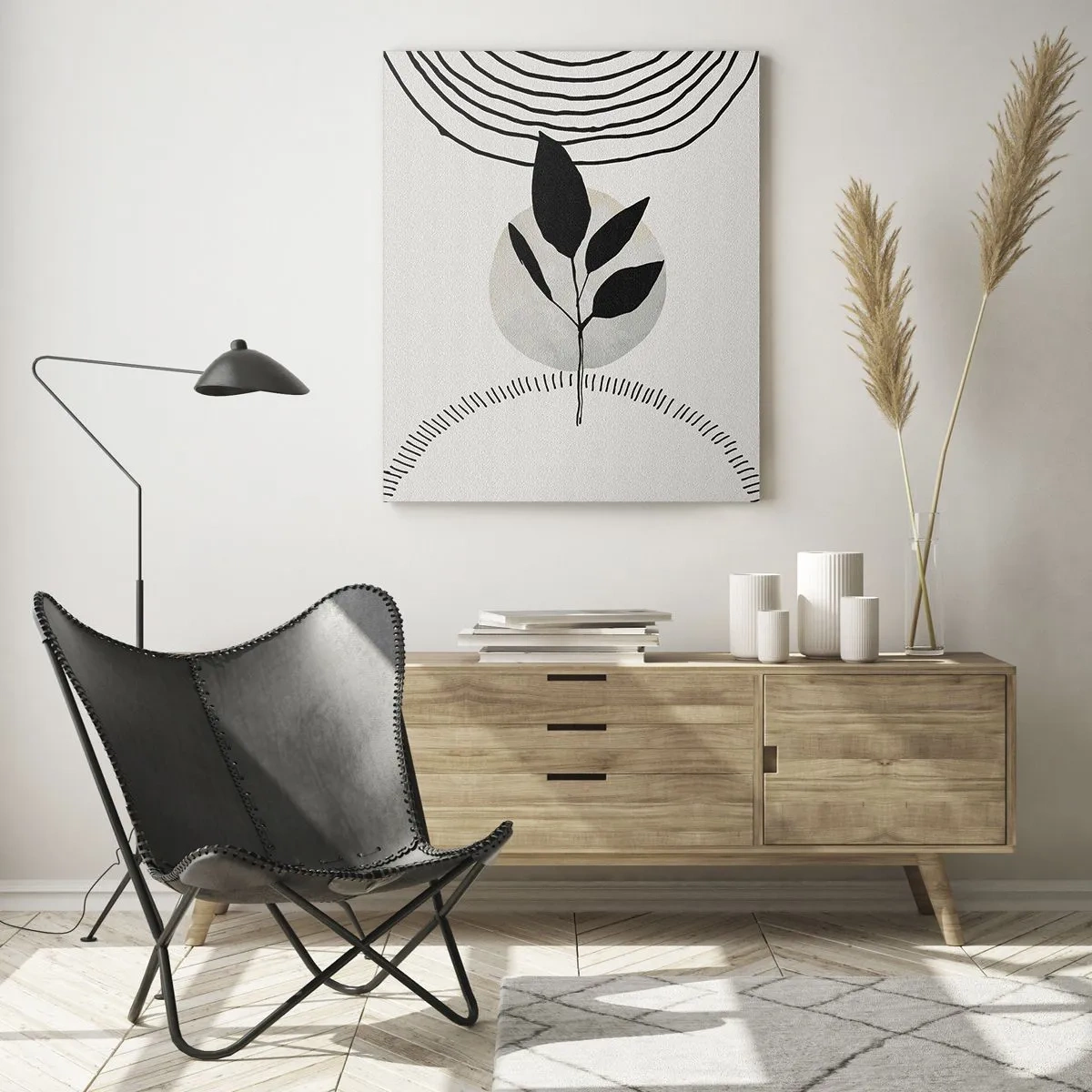 Obraz na skle - Kompozice: rituály přírody - 50x70 cm
