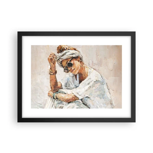 Plakát v černém rámu - Portrét v plném slunci - 40x30 cm