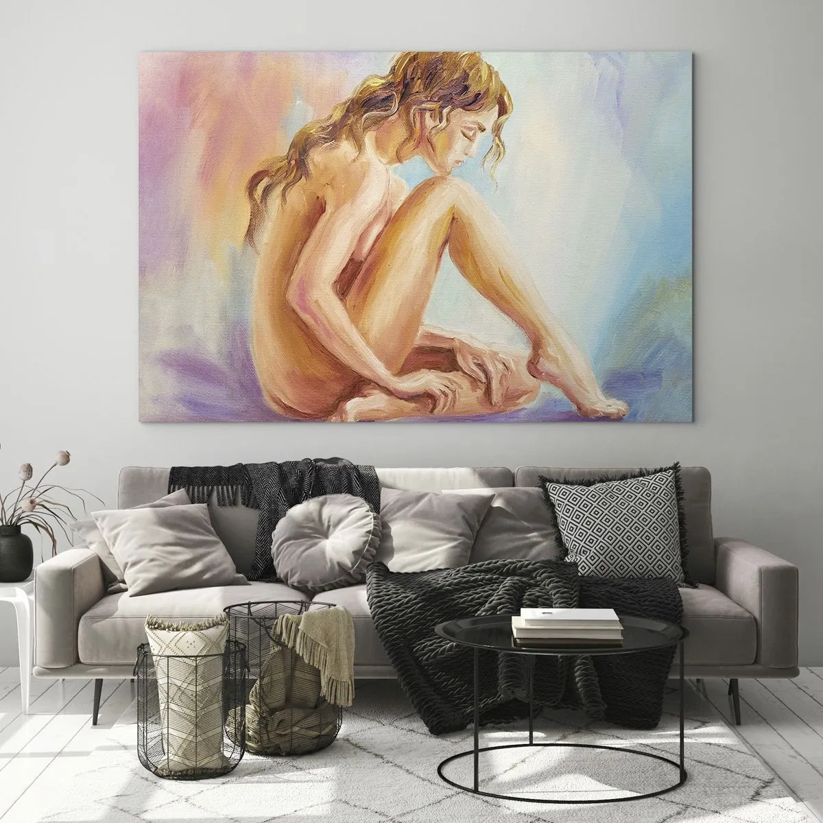 Obraz na skle - Akt mládí - 120x80 cm