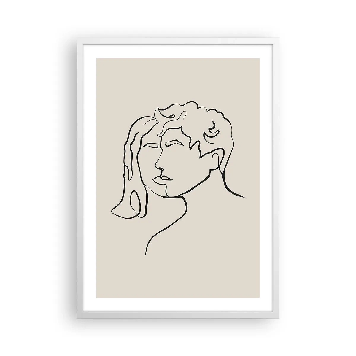 Plakát v bílém rámu - A byla jednota - 50x70 cm