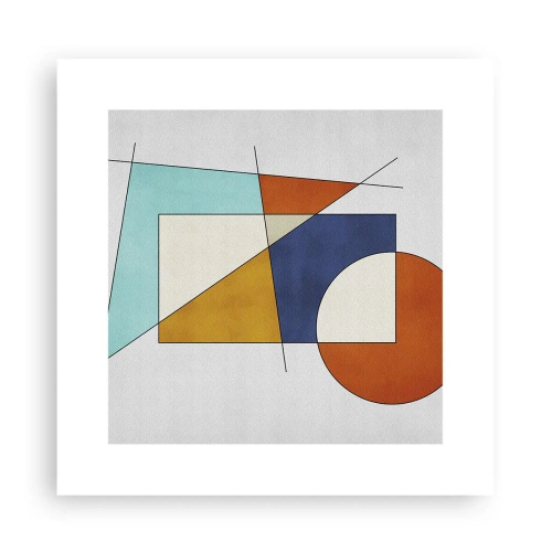 Plakát - Abstrakce: modernistická zábava - 30x30 cm