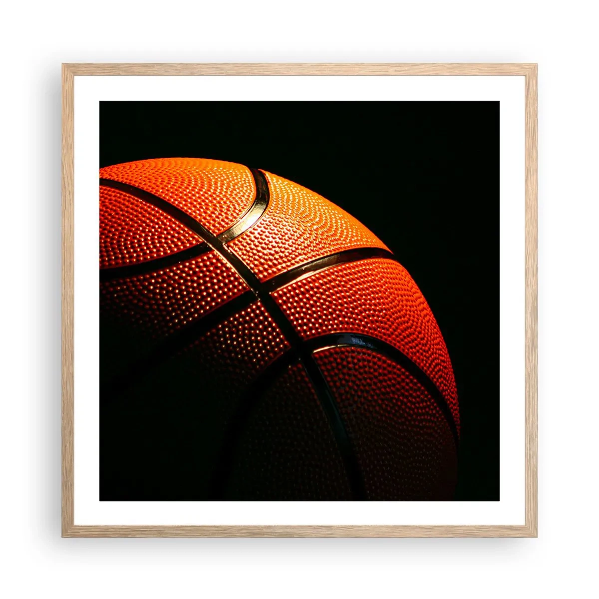 Plakát v rámu světlý dub - Krásná jako planeta - 60x60 cm