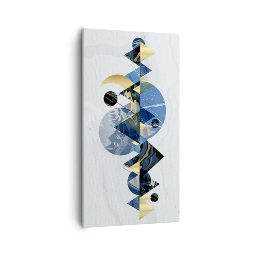 Obraz na plátně - Geometrická krajina - 55x100 cm