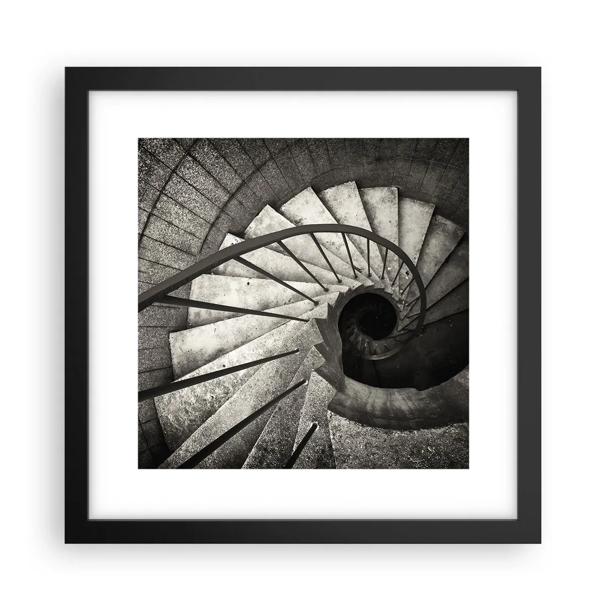 Plakát v černém rámu - Nahoru po schodech, dolů po schodech - 30x30 cm
